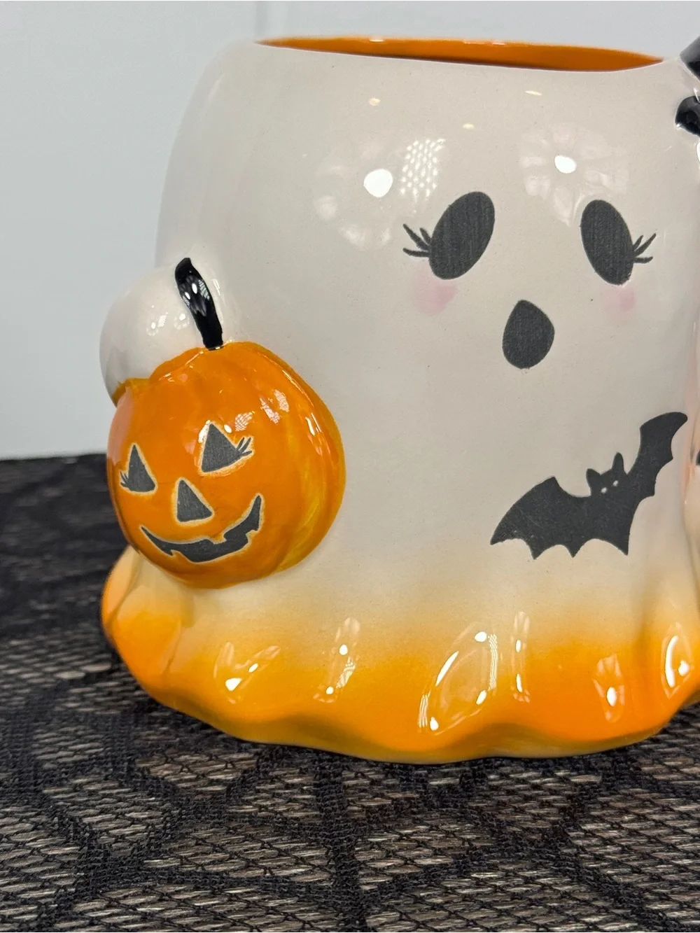 NEW Haunted Halloween Ghost and Bat Mug